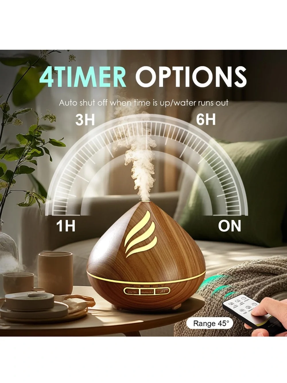 500 ml cool mist humidifier and essential oil diffuser